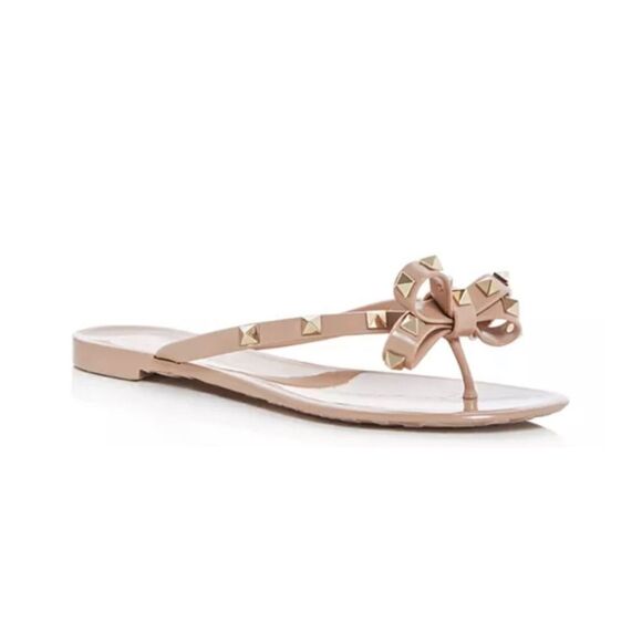 Valentino Garavani RUBBER ROCKSTUD
THONG Jelly flip-flops Size 41 NWOB - Picture 1 of 7